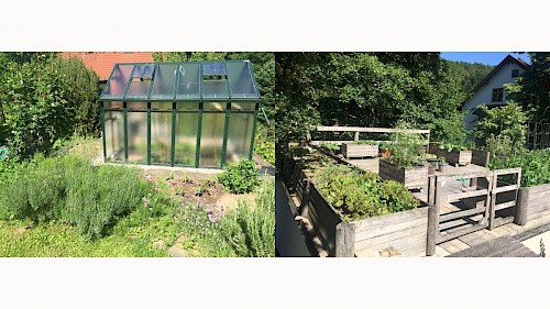 Glashaus und Gemüsegarten Glashaus und Gemüsegarten