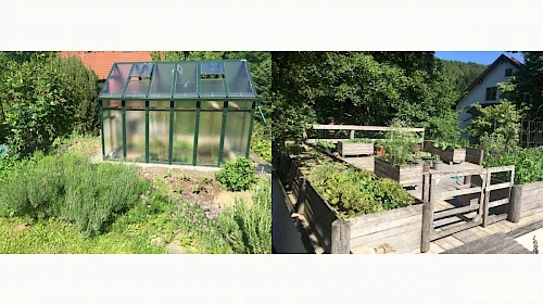 Glashaus und Gemüsegarten Glashaus und Gemüsegarten